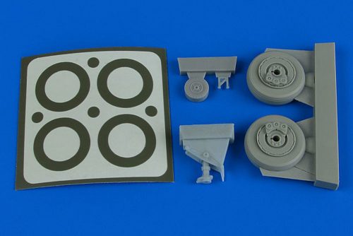 Aires A-1J Skyraider wheels & paint masks for Tamiya 1:48 (4788)