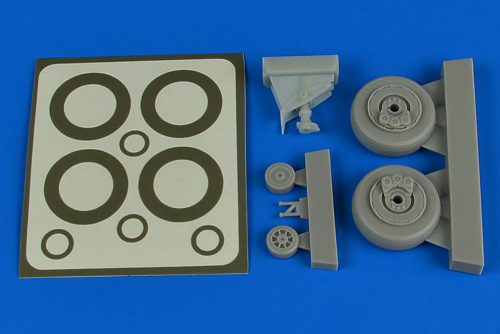 Aires A-1H Skyraider wheels & paint masks for Tamiya 1:48 (4793)