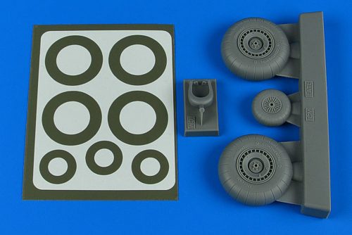 Aires Do 217N wheels & paint masks - late A for ICM 1:48 (4804)