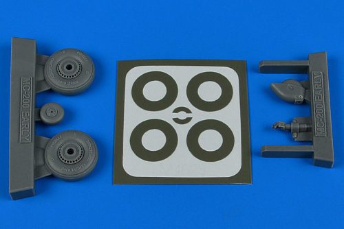 Aires Macchi Mc.200 - early wheels & paint masks for Italeri 1:48 (4823)