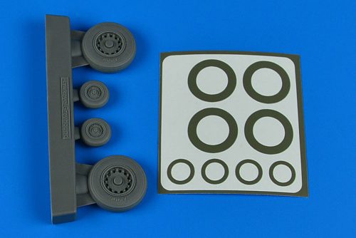 Aires E-2 Hawkeye/C-2 Greyhound wheels paint masks for Kinetic 1:48 (4829)