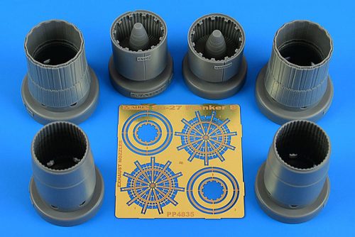 Aires Su-27 Flanker B exhaust nozzles for KITTY HAWK 1:48 (4835)