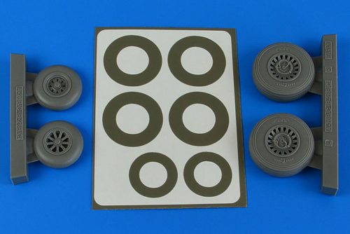 Aires A-26B/C (B-26B/C) Invader wheels & paint masks early for ICM 1:48 (4841)