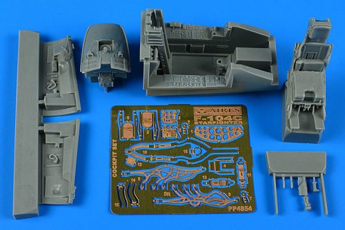 Aires F-104C Starfighter cockpit set for KINETIC 1:48 (4854)