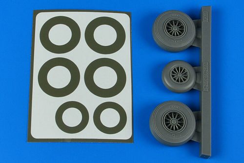 Aires B-26K Invader wheels & paint masks late 1:48 (4867)