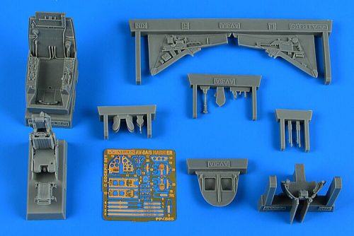 Aires AV-8A/S Harrier (VA.1 Matador) cockpit set KINETIC 1:48 (4885)