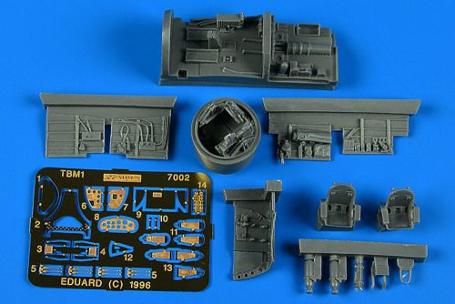 Aires TBM Avenger Cocpit set Cockpit-Set mit Abwehrturm 1:72 (7002)