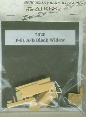 Aires P-61 Black Widow Cockpit Set 1:72 (7020)