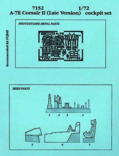 Aires A-7E Corsair II Cockpit Set Späte Version für Fujimi Bausatz 1:72 (7152)