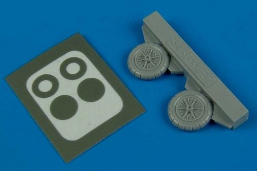 Aires Bf 109E/F wheels 1:72 (7245)