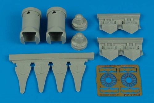 Aires F/A-22 Raptor exhaust nozzles (HB) 1:72 (7250)