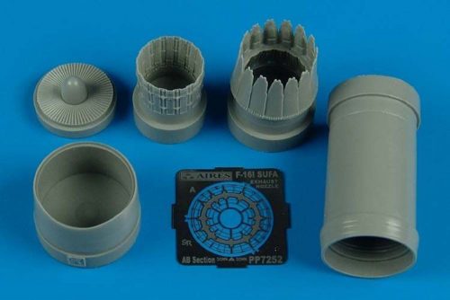 Aires F-16l Sufa exhaust nozzle for Kinetic 1:72 (7252)