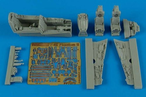 Aires F-4E Phantom II cockpit set for Hasegawa 1:72 (7272)