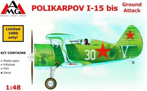 AMG Polikarpov I-15 bis ground attack aircra 1:48 (AMG48303)