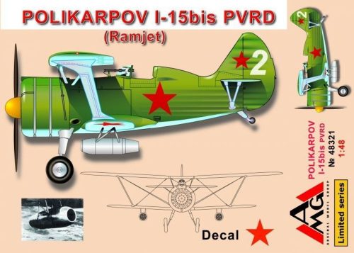 AMG Polikarpov I-15 bis PVRD (Ramjet) 1:48 (AMG48321)