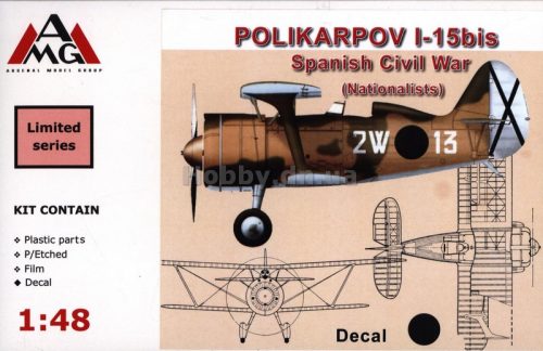 AMG Polikarpov I-15 bis Spanish Civil War (Nationalists) 1:48 (AMG48323)