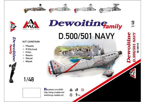 AMG Dewoitine D.500-501 (French Navy) 1:48 (AMG48414)