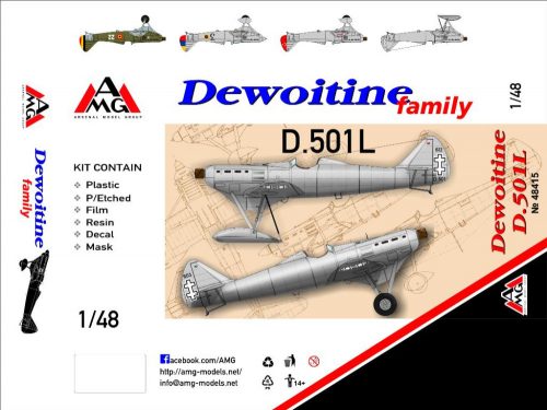 AMG Dewoitine D.501L (Lithuanian AF) 1:48 (AMG48415)