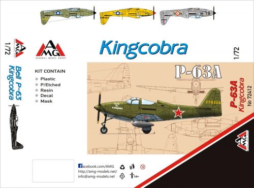 AMG Bell P-63A Kingcobra (Soviet AF) 1:72 (AMG72412)