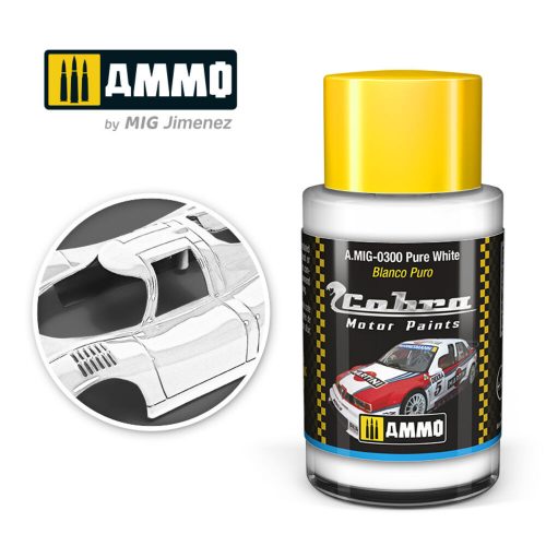 AMMO COBRA MOTOR Pure White Acrylic Paint 30 ml (A.MIG-0300)