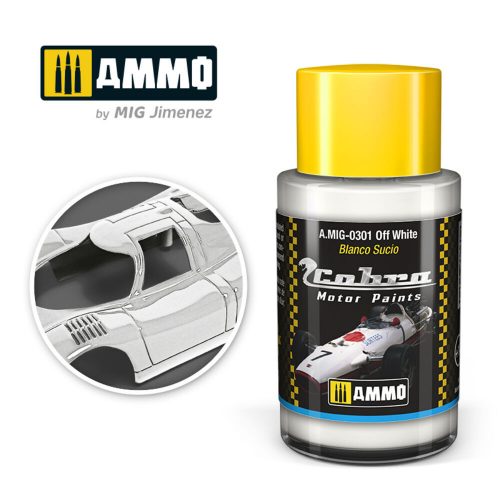 AMMO COBRA MOTOR Off White Acrylic Paint 30 ml (A.MIG-0301)