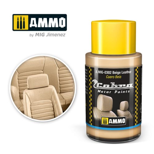 AMMO COBRA MOTOR Beige Leather Acrylic Paint 30 ml (A.MIG-0302)