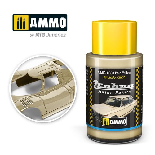 AMMO COBRA MOTOR Pale Yellow Acrylic Paint 30 ml (A.MIG-0303)