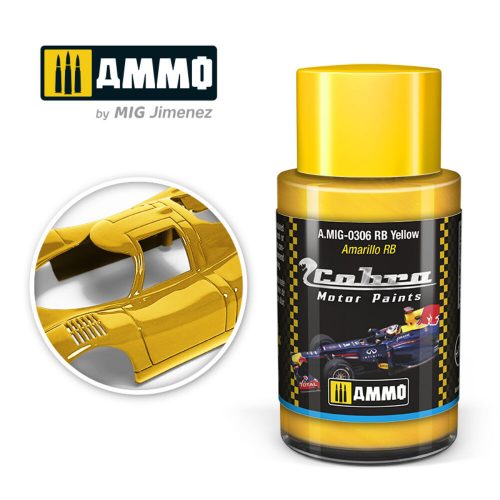 AMMO COBRA MOTOR RB Yellow Acrylic Paint 30 ml (A.MIG-0306)