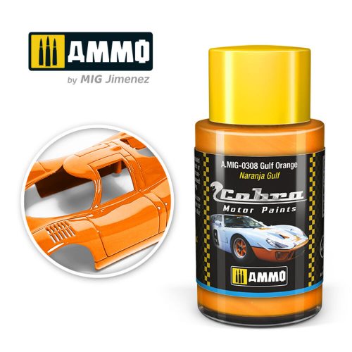 AMMO COBRA MOTOR Gulf Orange Acrylic Paint 30 ml (A.MIG-0308)