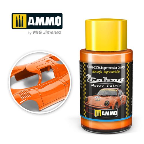 AMMO COBRA MOTOR Jagermeister Orange Acrylic Paint 30 ml (A.MIG-0309)