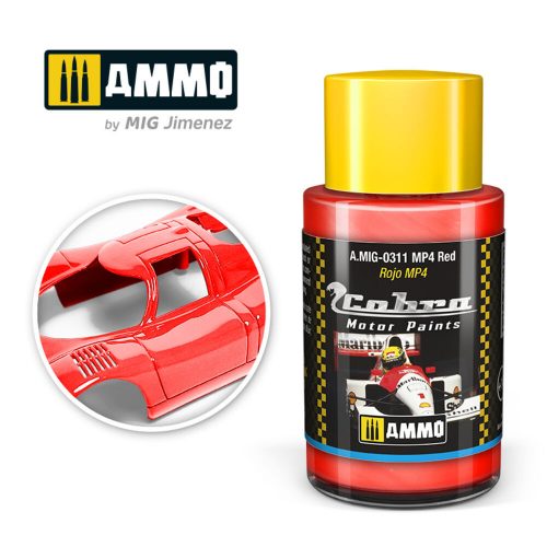 AMMO COBRA MOTOR MP4 Red Acrylic Paint 30 ml (A.MIG-0311)