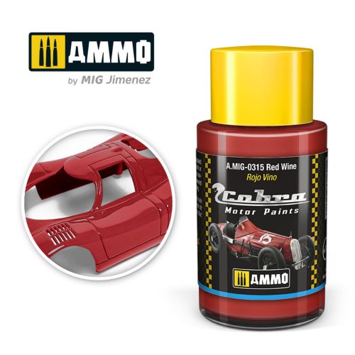 AMMO COBRA MOTOR Red Wine Acrylic Paint 30 ml (A.MIG-0315)