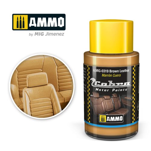 AMMO COBRA MOTOR Brown Leather Acrylic Paint 30 ml (A.MIG-0319)