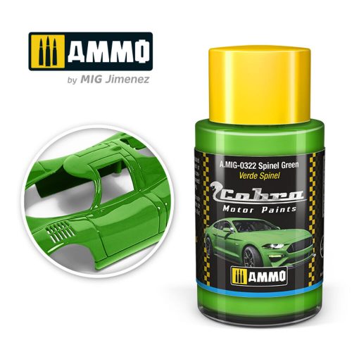 AMMO COBRA MOTOR Spinel Green Acrylic Paint 30 ml (A.MIG-0322)