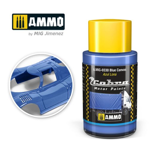 AMMO COBRA MOTOR Blue Canvas Acrylic Paint 30 ml (A.MIG-0330)