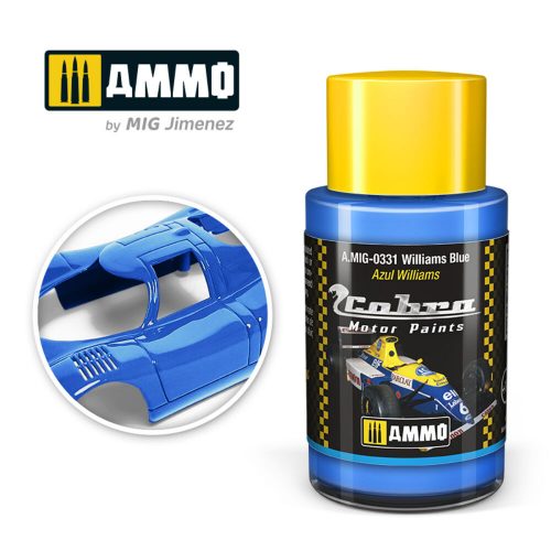 AMMO COBRA MOTOR Williams Blue Acrylic Paint 30 ml (A.MIG-0331)