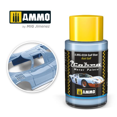 AMMO COBRA MOTOR Gulf Blue Acrylic Paint 30 ml (A.MIG-0334)