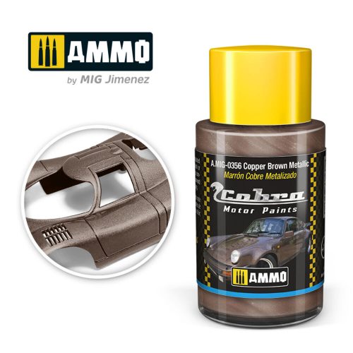 AMMO COBRA MOTOR Copper Brown Metallic Acrylic Paint 30 ml (A.MIG-0356)