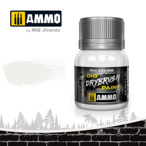 AMMO DRYBRUSH White 40ml (A.MIG-0600)