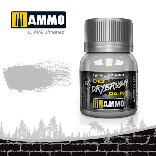 AMMO DRYBRUSH Light Grey 40 ml (A.MIG-0601)