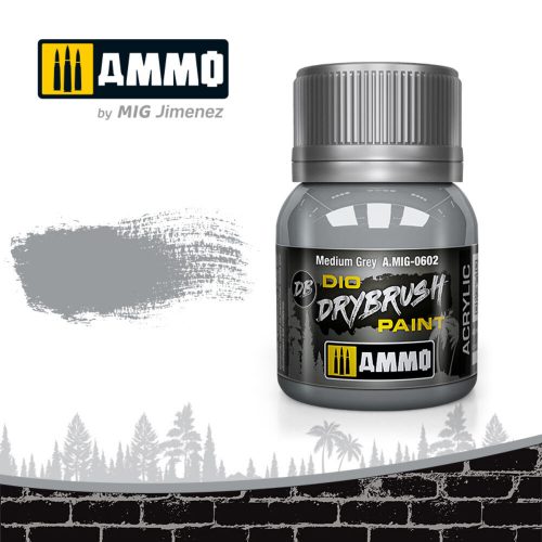 AMMO DRYBRUSH Medium Grey 40 ml (A.MIG-0602)