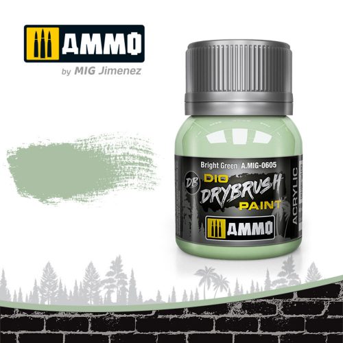 AMMO DRYBRUSH Bright Green 40 ml (A.MIG-0605)