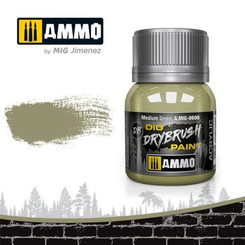 AMMO DRYBRUSH Medium Green 40 ml (A.MIG-0606)