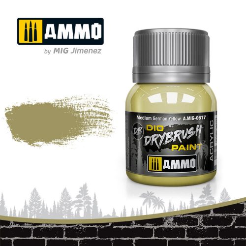 AMMO DRYBRUSH Medium German Yellow 40 ml (A.MIG-0617)