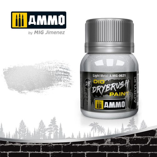 AMMO DRYBRUSH Light Metal 40 ml (A.MIG-0621)