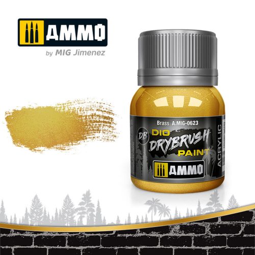 AMMO DRYBRUSH Brass 40 ml (A.MIG-0623)