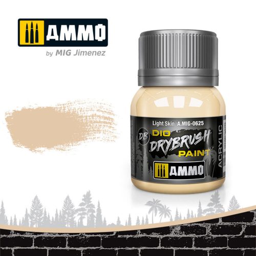 AMMO DRYBRUSH Light Skin 40 ml (A.MIG-0625)