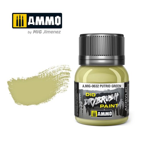 AMMO DRYBRUSH Putrid Green  40 ml (A.MIG-0632)