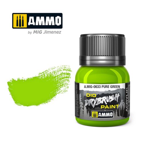 AMMO DRYBRUSH Pure Green  40 ml (A.MIG-0633)