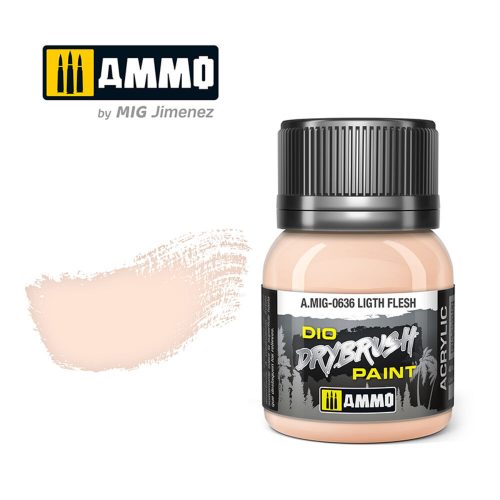 AMMO DRYBRUSH Light Flesh 40 ml (A.MIG-0636)